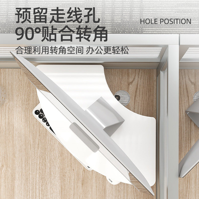 转角工位电脑增高架办公室桌面y显示器抬高底座屏幕增高支架收纳