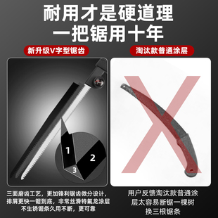伐木锯子c家用小型手持伸缩折叠锯户外园林木工伐木神器锯木手工