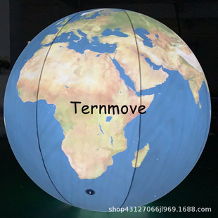 充气星球PVC闭气悬挂发光地球气模九大行星商场装 饰地球月亮模型