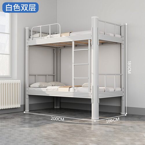 铁架床上下铺高低双人床两层员工宿舍床学生公寓寝室宿舍床钢架床