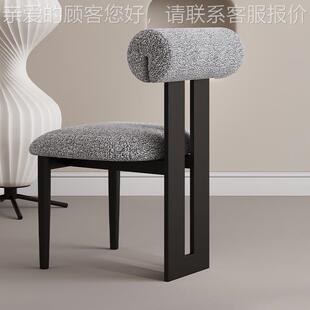 北欧木餐椅实家用简约靠背软椅白蜡木餐椅01包法式复古风子设计师