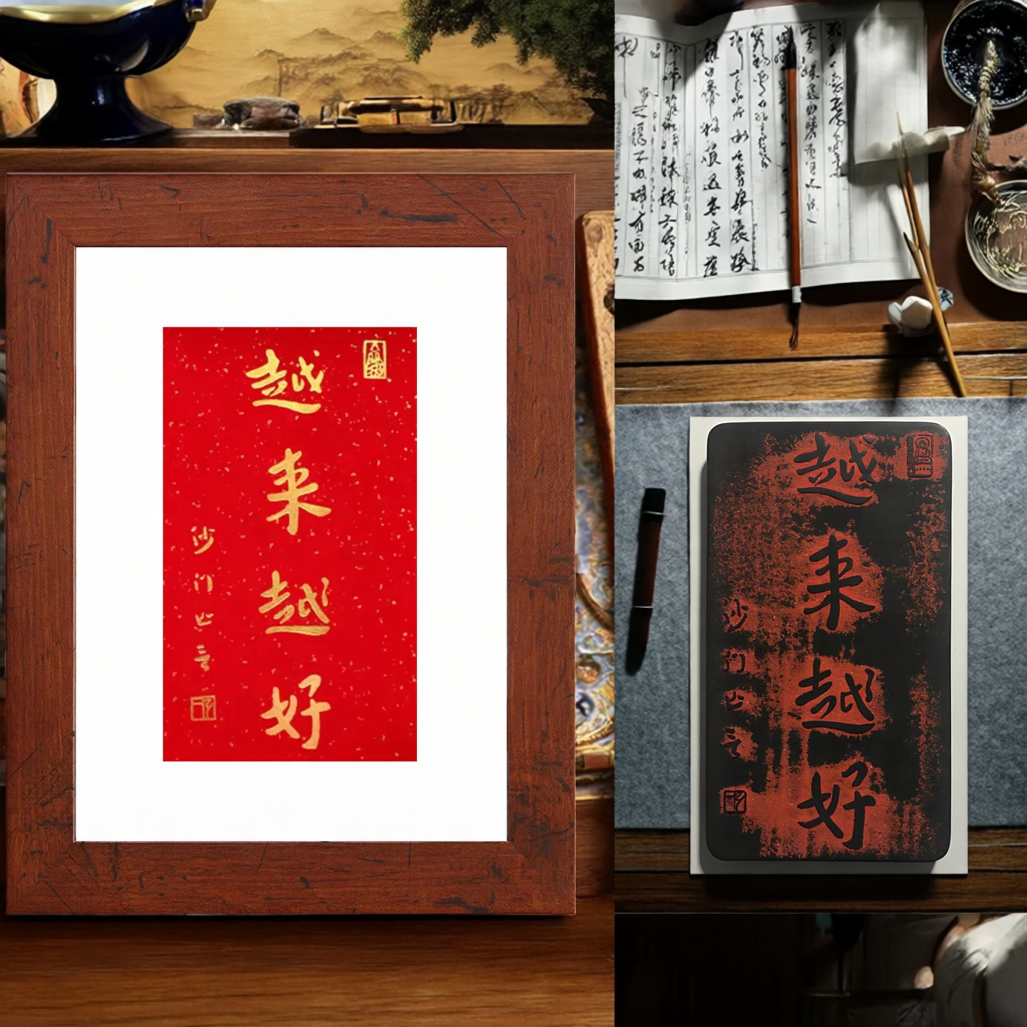 弘一法师书法拓片模具拓板阳刻大