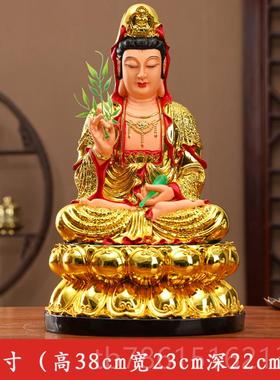 高档娑三圣佛像释迦摩尼祖如来观菩萨地藏王音神像家用婆供奉观佛