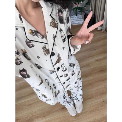 睡衣女款2025新PJS全棉磨