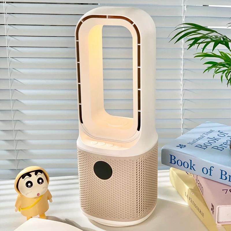 新办公室家庭桌面迷你无叶片冷却风扇加湿便携式静音空调冷却器