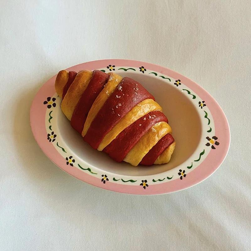 SoftServe柔软供应 古董碎花 竹纤维蛋碗麦片碗 儿童餐具盘