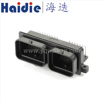 6437288-3焊接板端座汽车连接器接插件全镀锡针脚6437288-5镀金