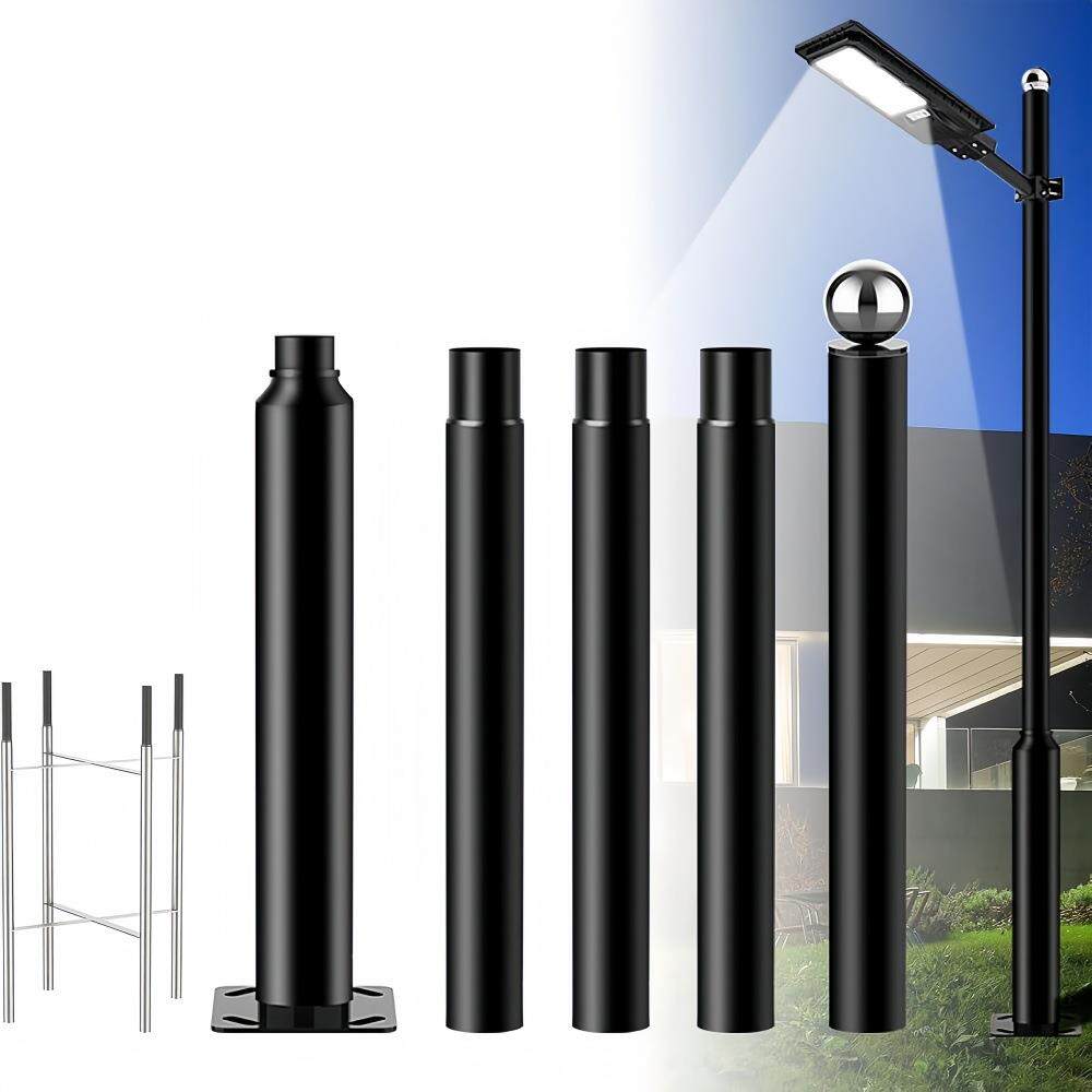 户外路灯杆厂家太阳能路灯杆全套单双臂高杆灯杆6米8米路灯杆