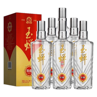 玉蟬特曲52度 6瓶整箱濃香型白酒純糧食酒送禮老酒禮盒 39度500ML