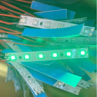 24v2835 6灯5cm剪套1212管绿色红黑线15cm长