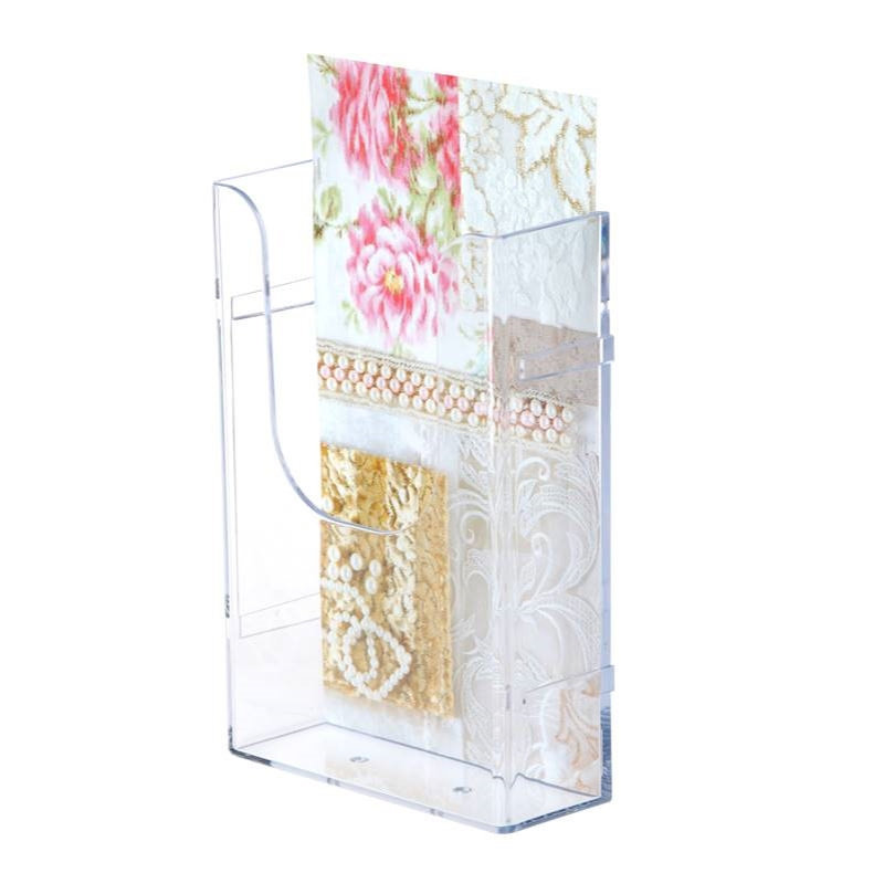 迪多厂家 A6挂墙目录架 杂志三折页架 可组合资料文件架 EXL-12