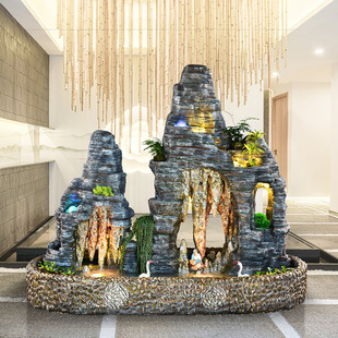 双面景观大型假山流水喷泉钟乳石摆件别墅花园庭院户外阳台鱼池