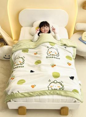 冬季儿童加厚毯婴儿小子宝牛被奶绒盖毯幼儿园毛小CYZ30宝学生专
