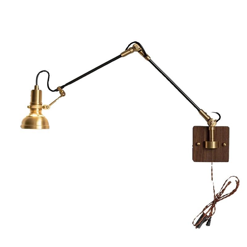 精选覆古全铜床头壁灯多功能万向工业风墙灯客厅卧室拉线开关免布,家装灯饰光源,壁灯,淘宝优惠券,粉丝福利购,淘宝优惠卷
