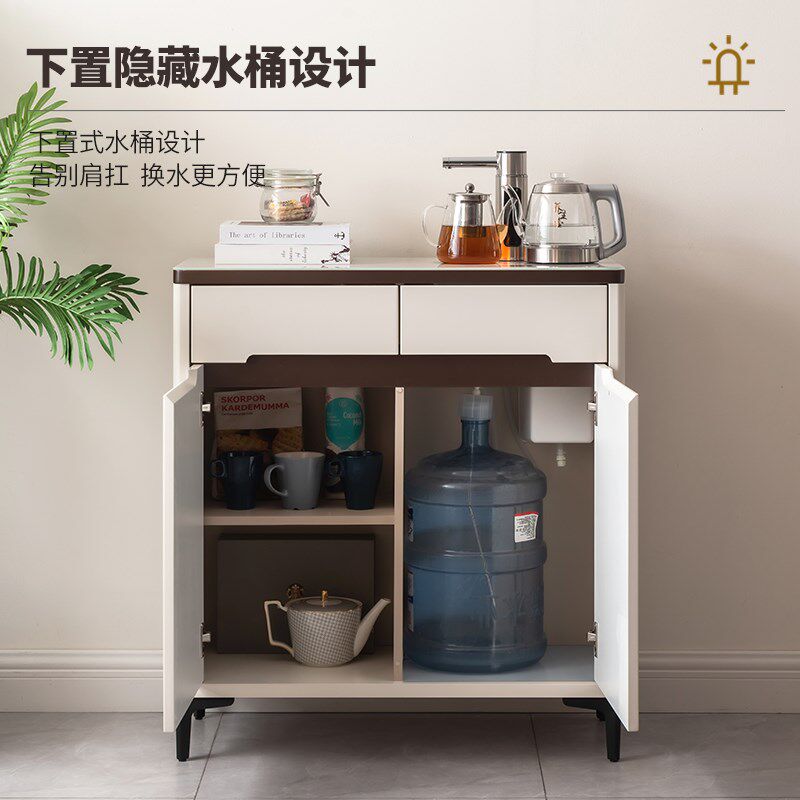 笛浪现代简约茶吧机2024新款家用一体柜子多功能餐边柜客厅饮水机