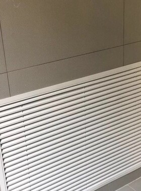 暖气罩分水器遮挡罩百叶窗灰色白色咖啡色联动百叶窗通风口地暖罩
