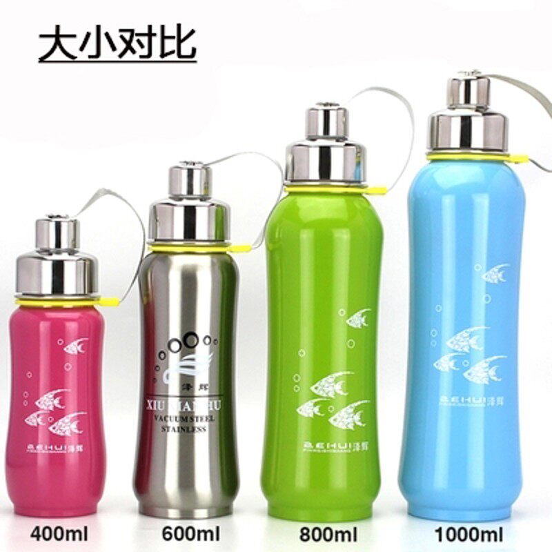 1升大容量不锈钢保温杯304真空学生休闲壶男女便携600-1000ml水杯
