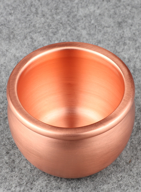 精选君兰铜坊纯铜招财缸紫铜聚财水缸 红铜中式摆件客厅 聚宝盆工