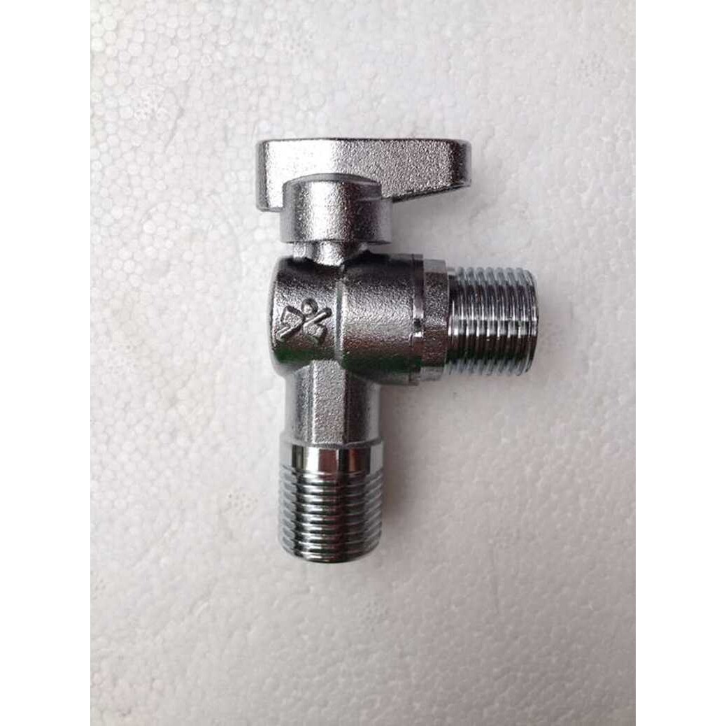 信业 铜芯冷热水角阀 全铜加厚4分三阀 林内能率热水器锅炉球阀