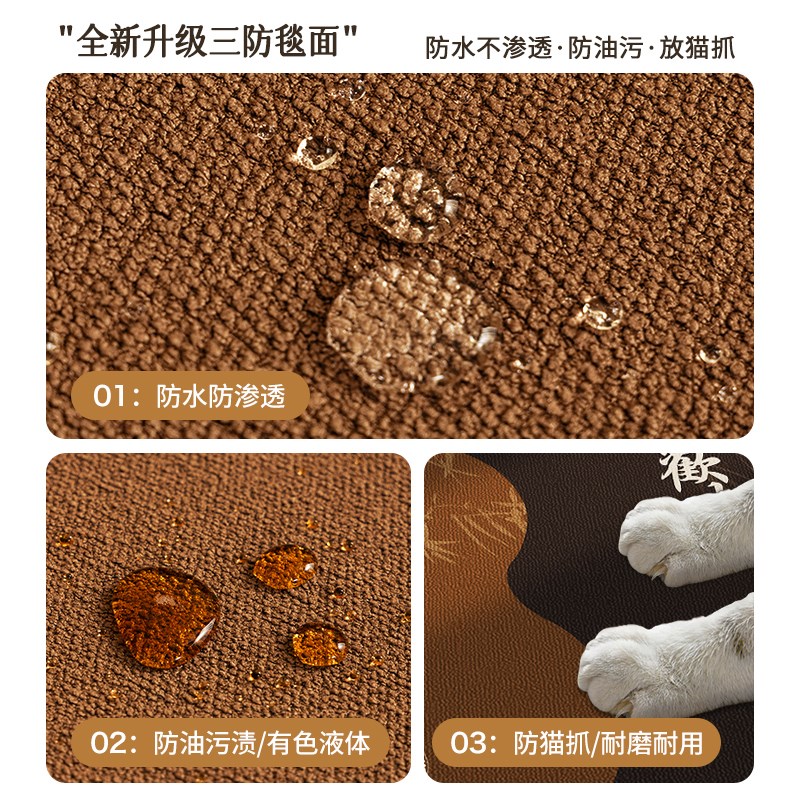 2024新款高级中古风入户门地垫门口进门耐脏防滑脚垫家用门厅地毯