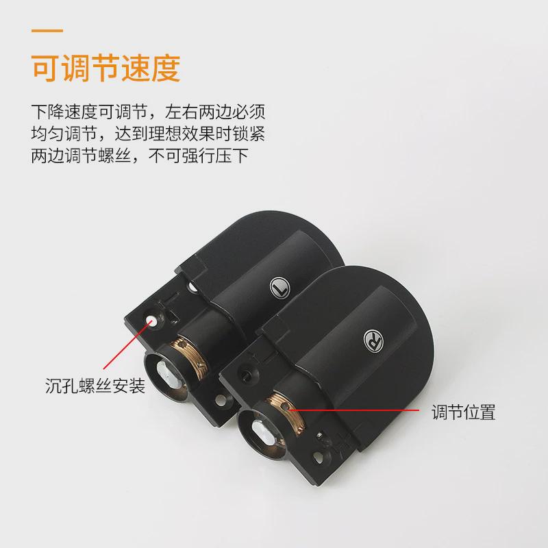 榻榻米梳妆台合页缓冲上下翻板连接件柜门轴承阻尼器铰链