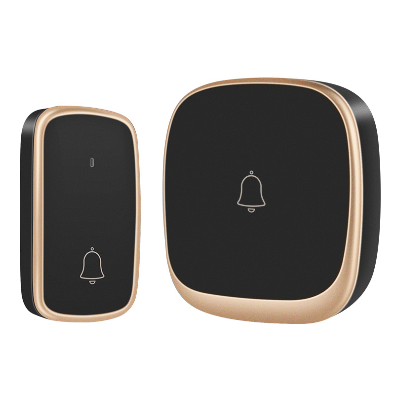 侨飞自发电门铃无线家用一拖二超远距离智能电子遥控玲老人呼叫器