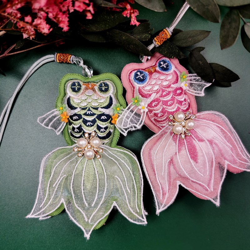 香包成品艾草挂件锦鲤香囊送孩子闺蜜小清新中国风情人节生日礼物