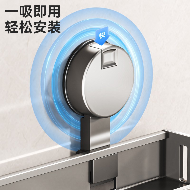 卫生间吸盘置物架浴室免打孔壁挂洗手台洗漱台厕所架子收纳神器
