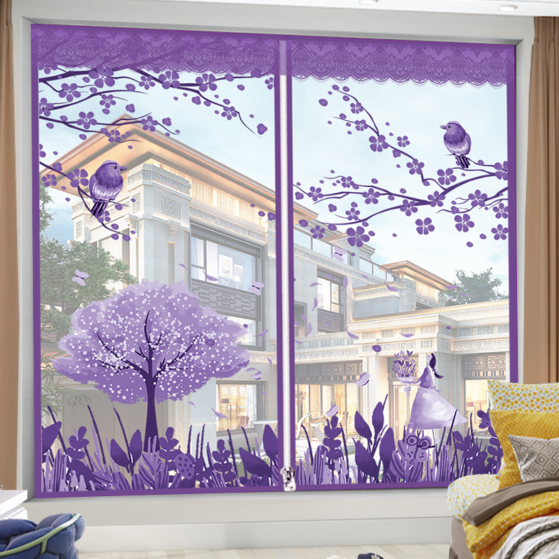 家用防蚊纱窗加密磁性网纱门帘魔术贴窗纱帘免打孔可拆卸卧室客厅