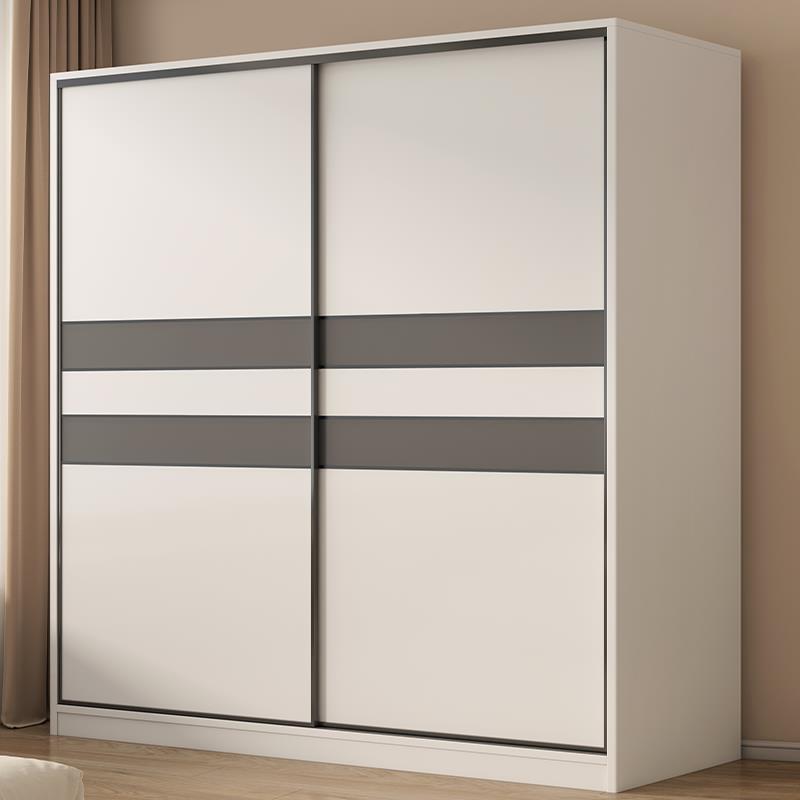 衣柜卧室家用实木质推拉门简易柜子出租房用经济型小户型儿童衣柜