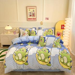 牛奶绒被套冬季 加绒单件150x200x230儿童加厚珊瑚绒1米5单独被罩3