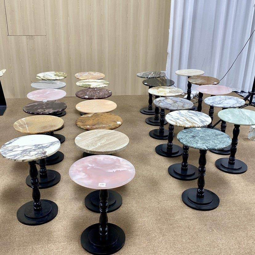 ST03款 实木底座 天然大理石边几 宝格丽紫边几 沙发角几经典款式,住宅家具,角几/边几,淘宝优惠券,粉丝福利购,淘宝优惠卷