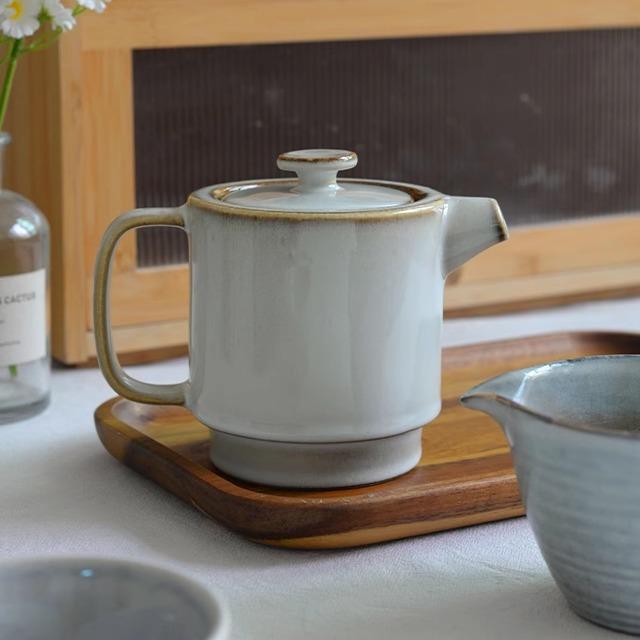 覆古简约陶瓷冷水壶高级家用水壶泡茶壶创意个性茶具茶壶茶具套组