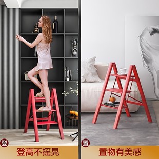 吉利款 格美h居多功能梯子家用折叠伸缩人字梯加厚铝合金三步