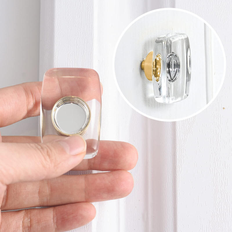 水晶拉手高档金色银色锌合金底座床头柜拉手衣柜橱柜抽屉柜门把手