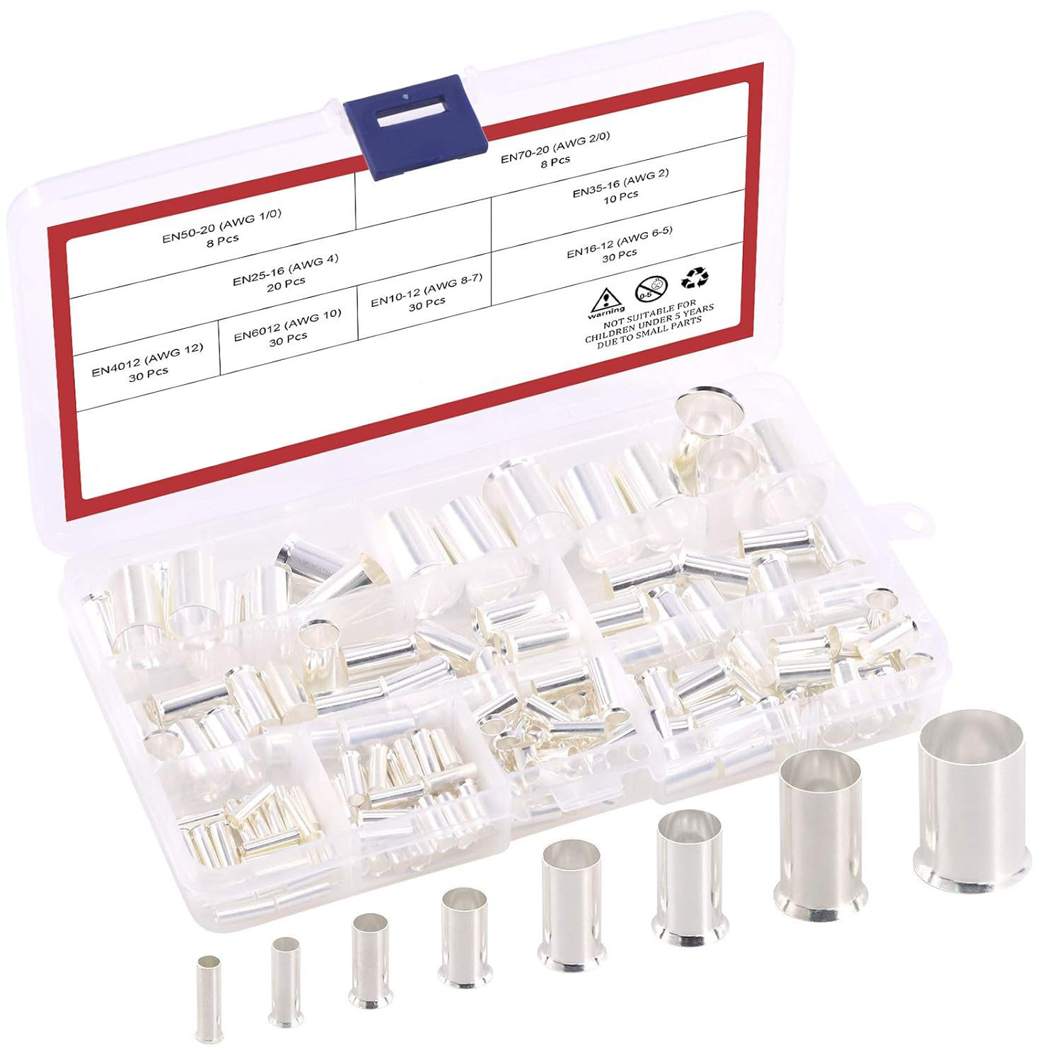 （紫铜）厂家直供管形裸端头 EN25平方系列 冷压端子