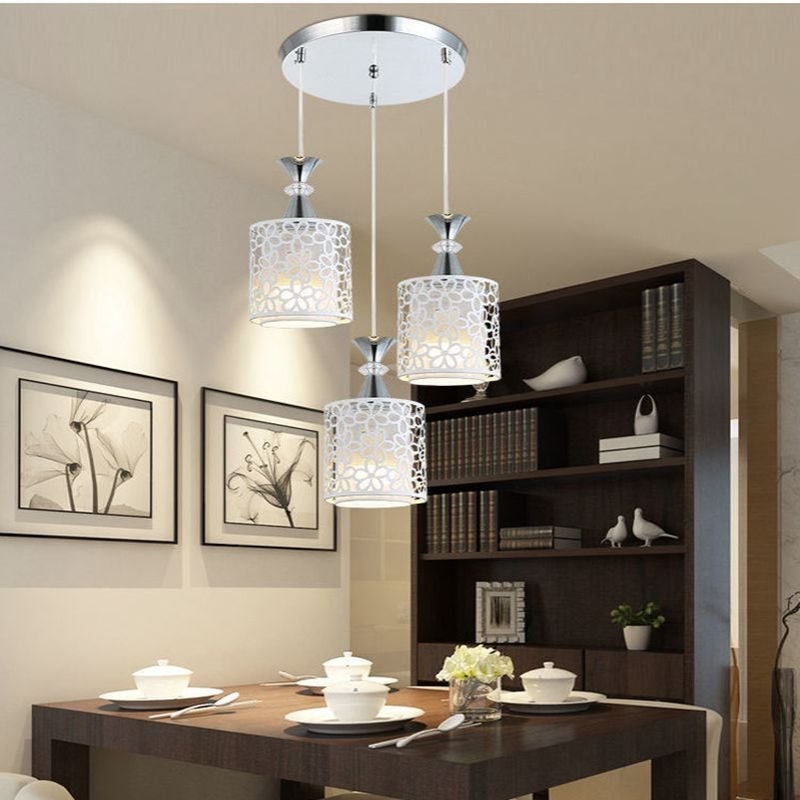 北欧餐厅吊灯三头现代个性简约家用小吊灯吧台过道饭厅灯餐桌吊灯