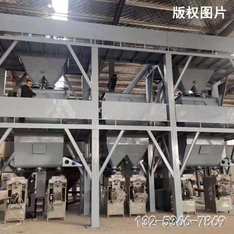 干粉砂浆生产线 腻子粉成套设备 4方双轴无重力混合机 硕冠机械