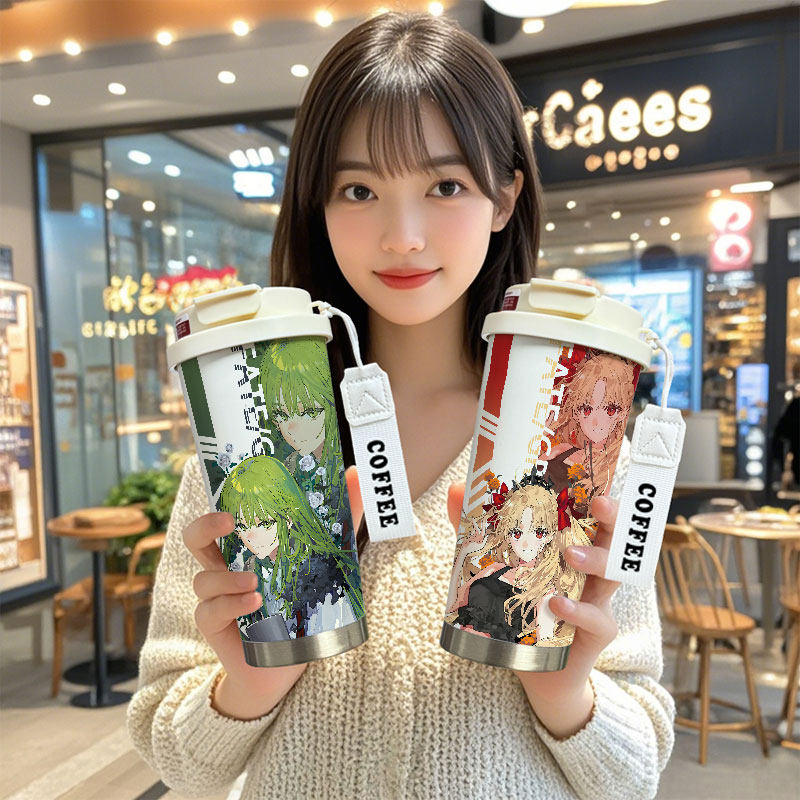FGO命运冠位指定周边保温杯恩奇都艾蕾水杯大容量儿童不锈钢杯子,餐饮具,保冷/保温杯,淘宝优惠券,粉丝福利购,淘宝优惠卷