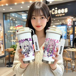 崩坏3周边保温杯琪亚娜爱莉希雅二次元大容量学生316不锈钢水杯子