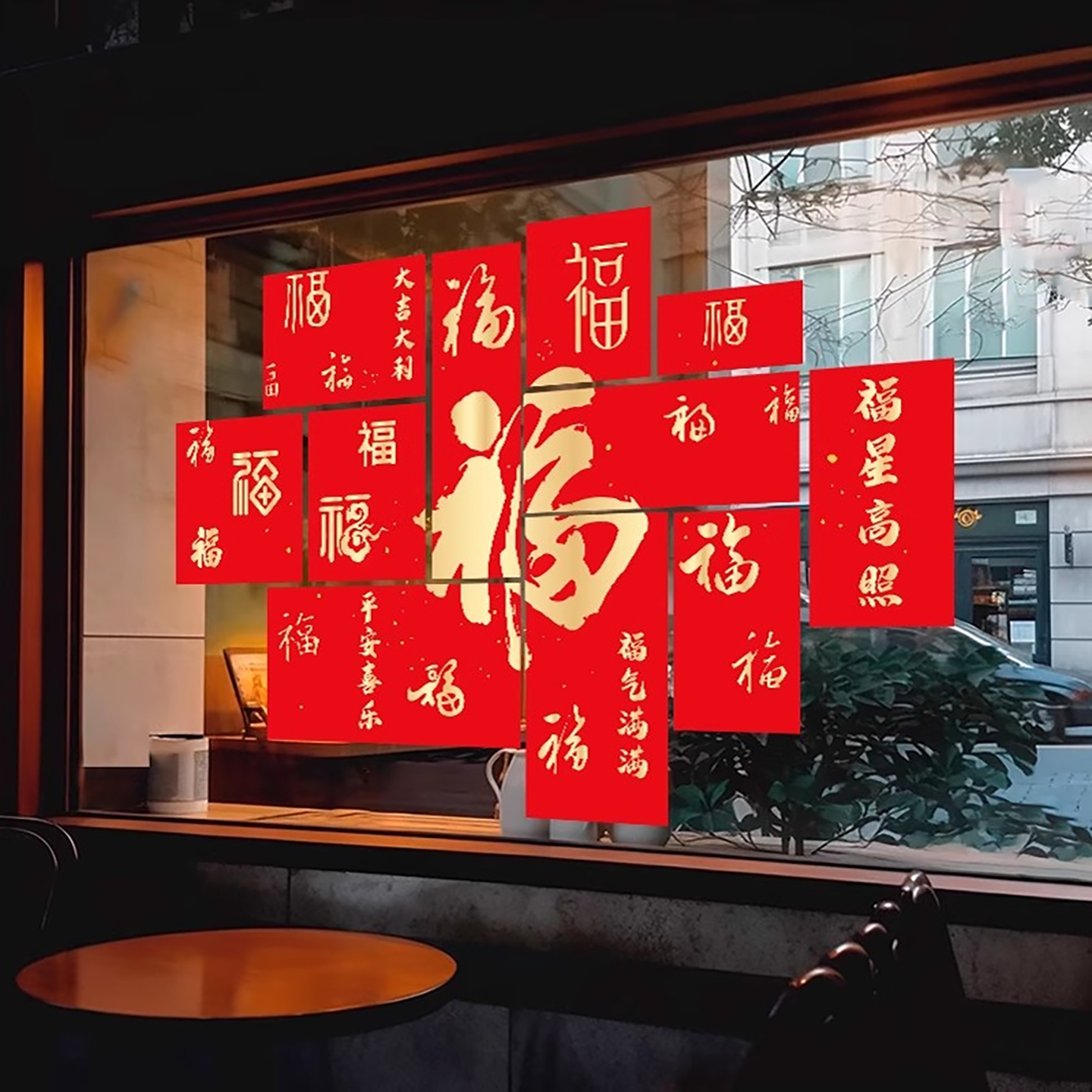 2026新年装饰玻璃贴纸窗花