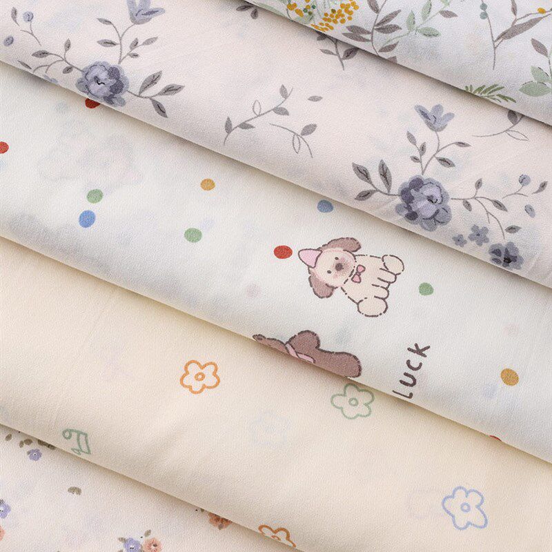 纯棉碎花布料2.35米n宽田园风宝宝床单连衣裙diy斜纹100全棉布面