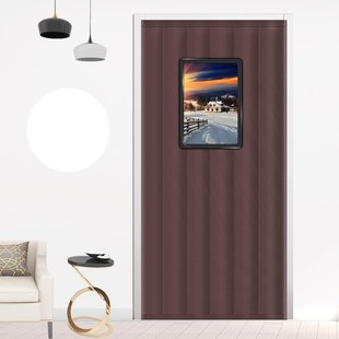 门帘隔断帘冬季大门加厚免打孔B防风挡风保暖棉门帘防寒家用冬天