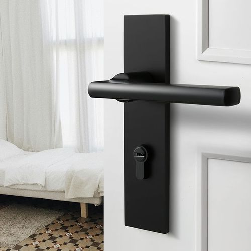 极简卧室房门锁室内实木门门把手磁吸门锁家用换锁通Y用型锁具整