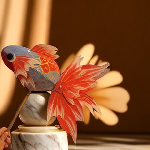 木子手作鱼灯笼非遗 金鱼灯 diy手工灯笼 中秋节U灯笼diy 手