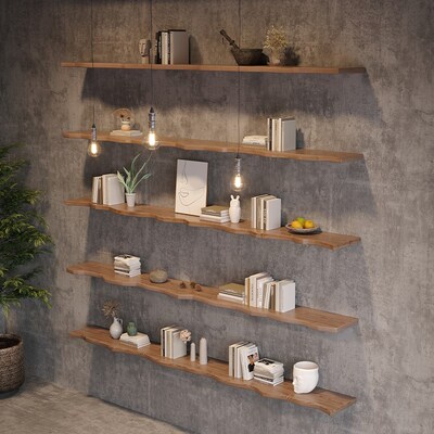 上墙置物架实木层板卧室墙壁挂式鞋包货架隔板客厅X墙面收纳装饰