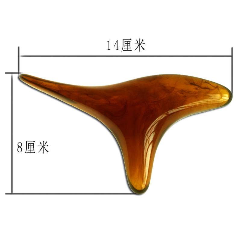 蜜蜡特大号三角按摩o雀脚底器点穴棒手动足底穴位按摩棒刮痧刮骨