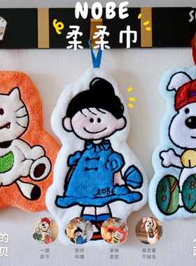 NOBE卡通动物珊瑚绒宝宝安抚巾柔柔巾擦手巾口水巾