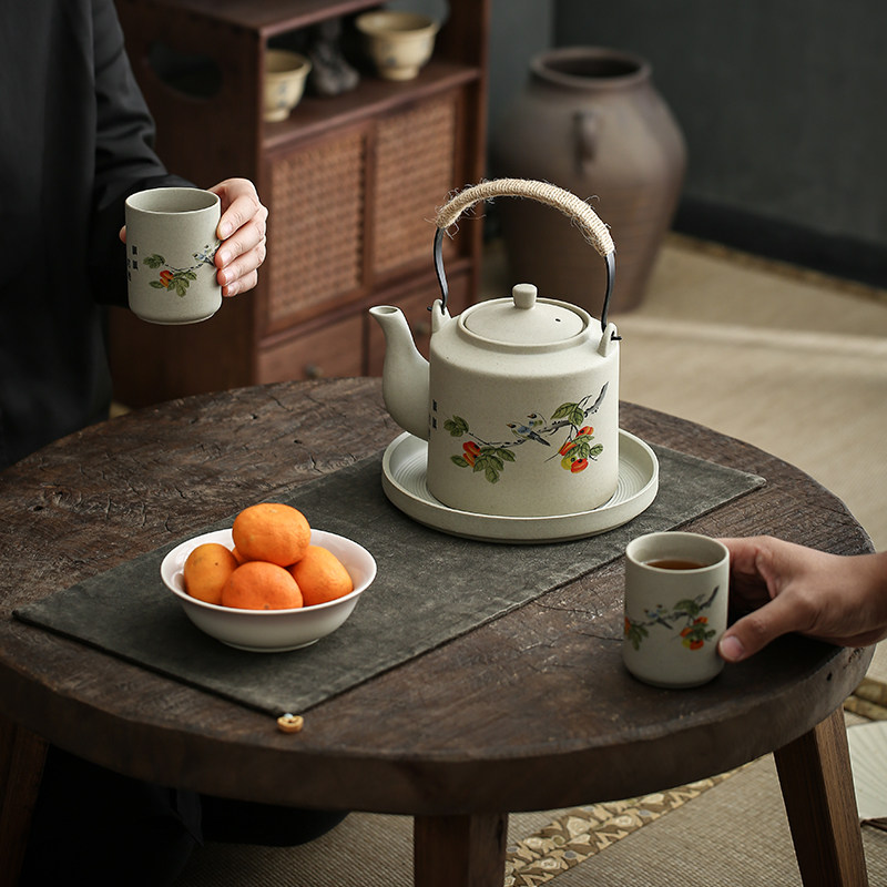 精选围炉煮茶壶明火提梁壶大号温茶壶器陶瓷家用老式复古泡茶壶凉,餐饮具,茶壶,淘宝优惠券,粉丝福利购,淘宝优惠卷