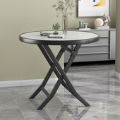 户外折叠桌子圆桌餐桌家用小户型饭桌简易方桌阳台休闲桌椅可折叠